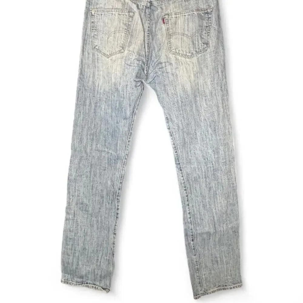Levi's 501 Original Fit Jeans Men's 34x36 Light Wash Straight Leg Button Fly